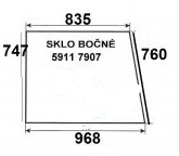 Sklo bočné