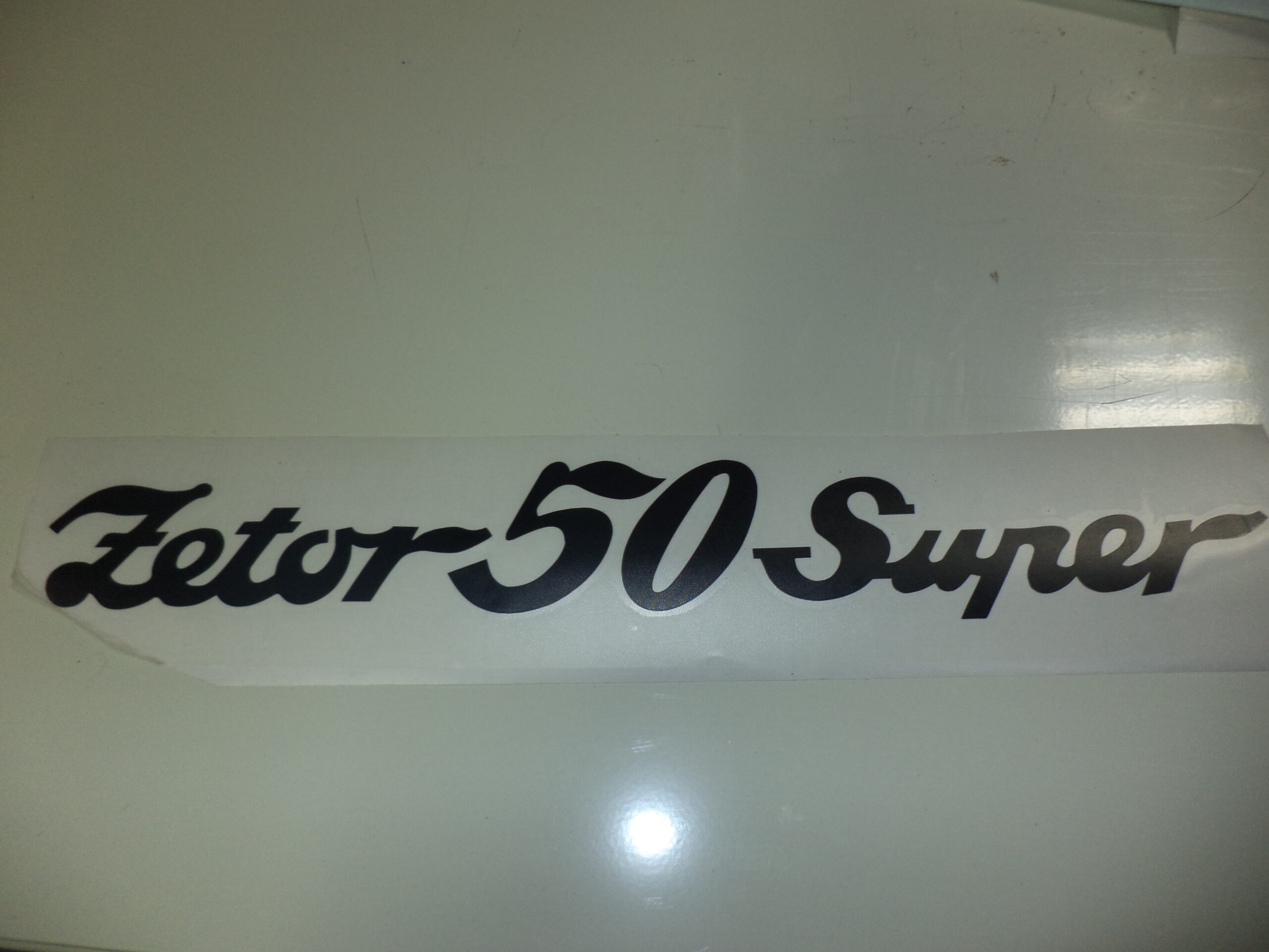 Napis Zetor 50 Super čierny